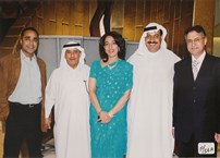 Jamal GM of Kibsons LLC. Saeed Beleilah, Chief of Immigration, Poonam Datta, Mr. Ramzan and Mr. Mansouri, of Fresh Fruits Co.
