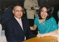 Poonam Datta with Mr.Mansouri, CEO of Fresh Fruit Company