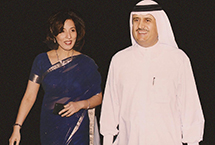 Jamal Majid Khalfan bin Thaniah ,Group CEO of Dubai world & Poonam Datta.