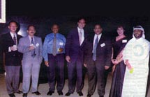 Maersk Sealand Nite:Poonam Datta, with VIP guests at the Emirates Towers Hotel, Dubai