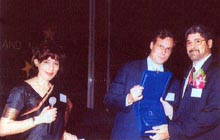 Mr.Stanford receiving Maersk Award